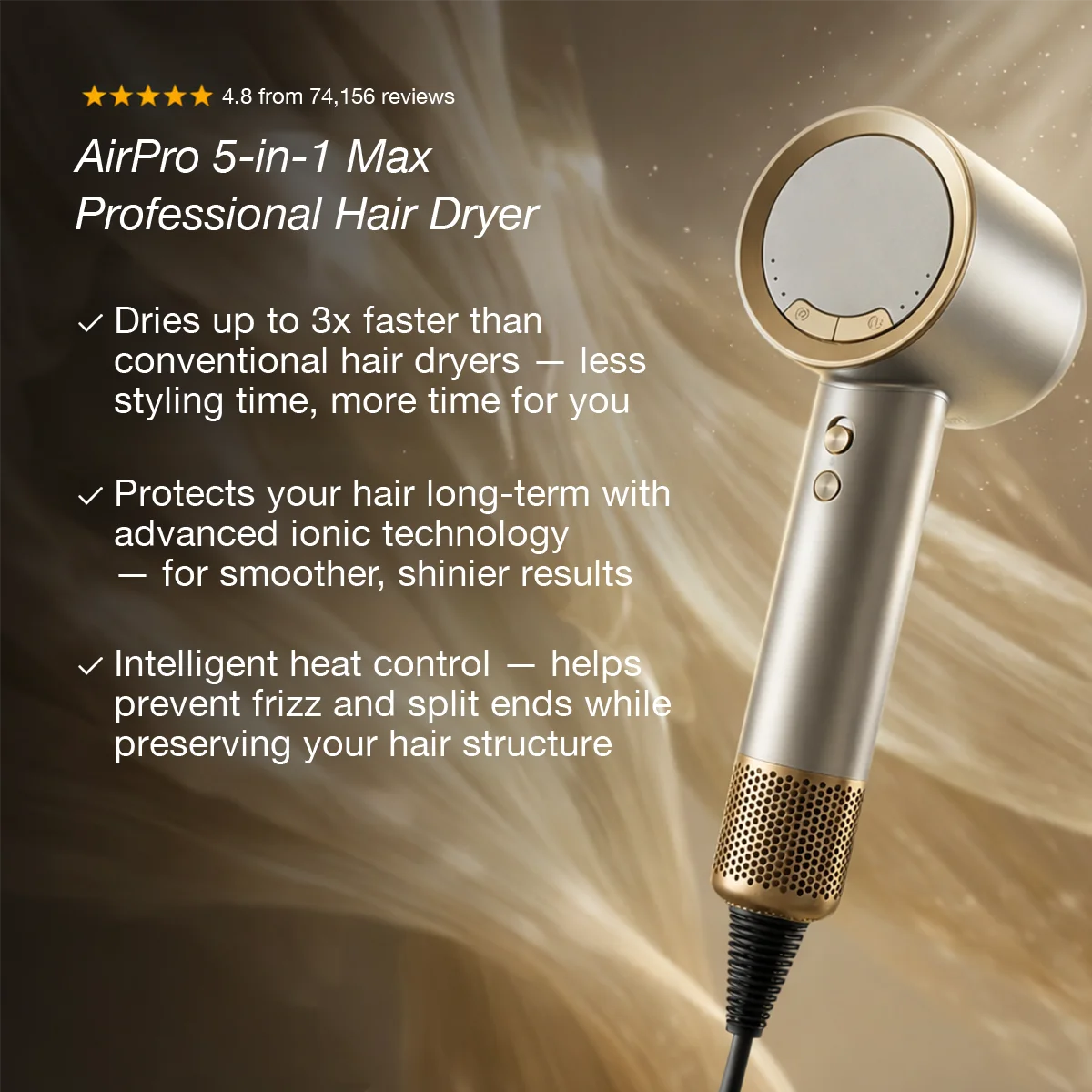 DOYOO™ AirPro 5-in-1 High-Performance Hair Dryer