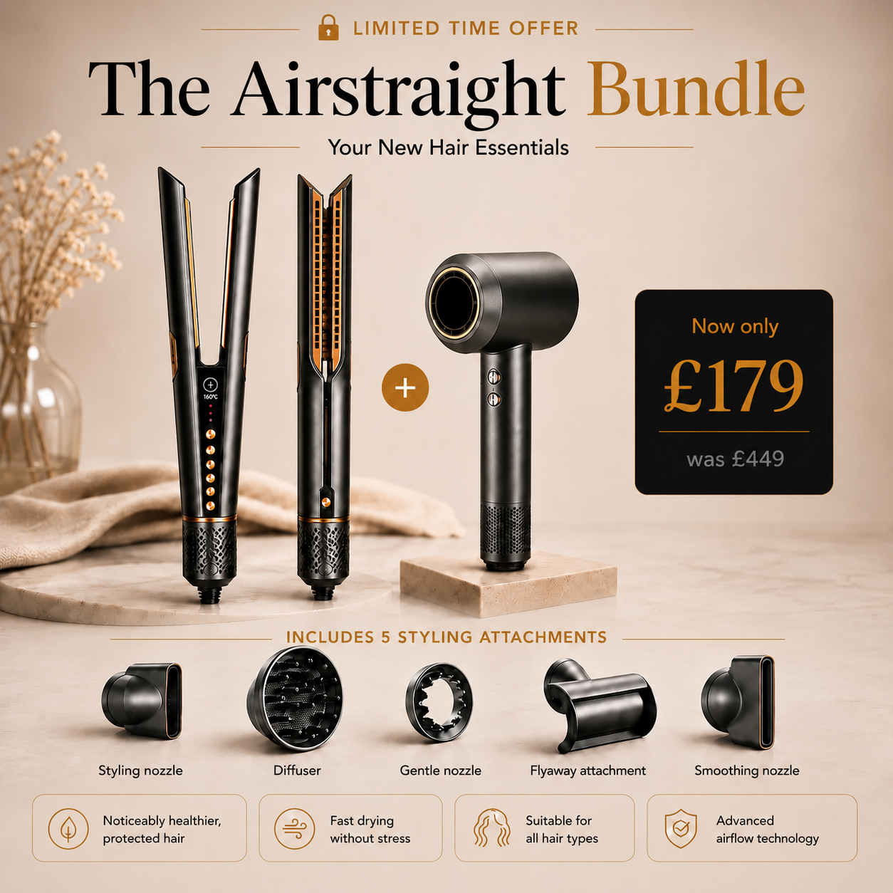 Doyoo Airstraight 2in1 Sleekpro