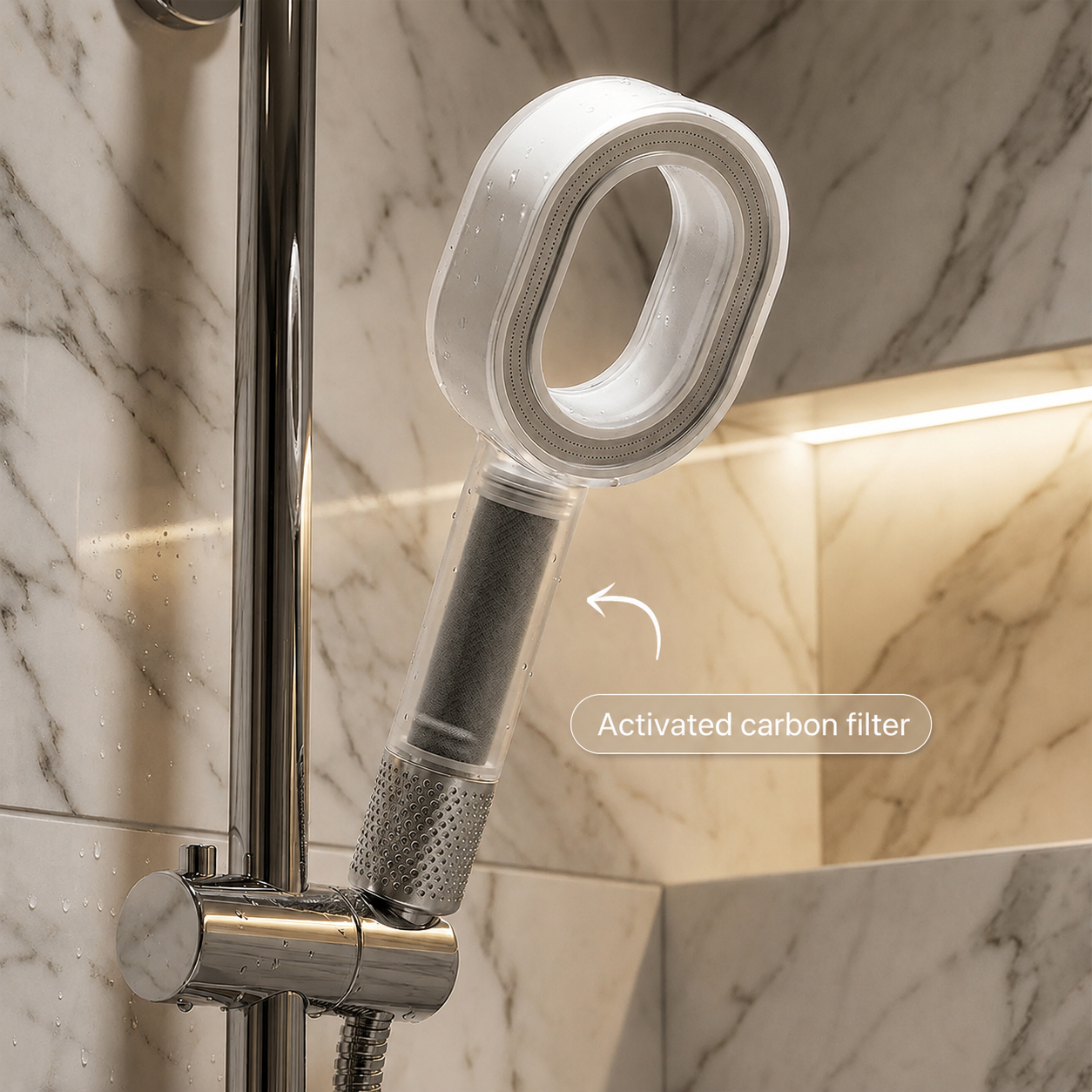 Pure 3-in-1 Beauty Filter Shower Head + 2 Care Attachments