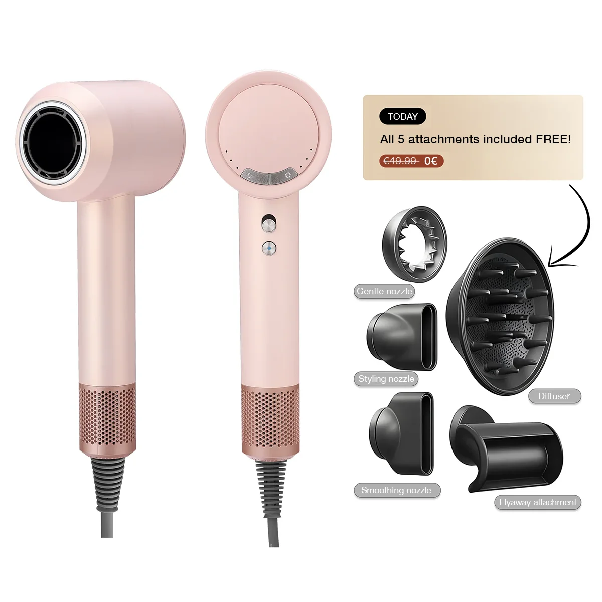 DOYOO™ AirPro 5-in-1 High-Performance Hair Dryer