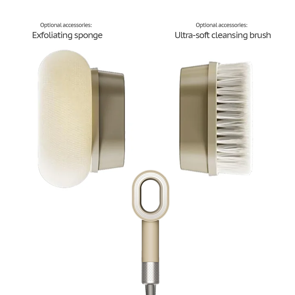 Doyoo Pure Accessories – Exfoliating sponge & Cleansing Brush Attachments